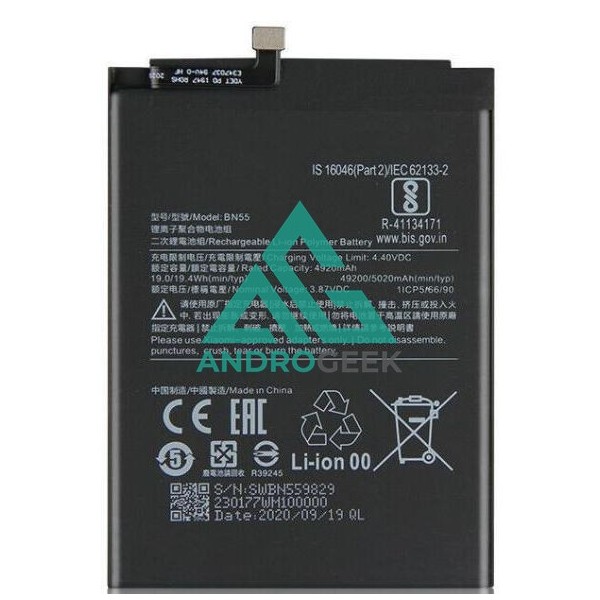 Batería BN55 para Xiaomi Note 9S 5020mAh