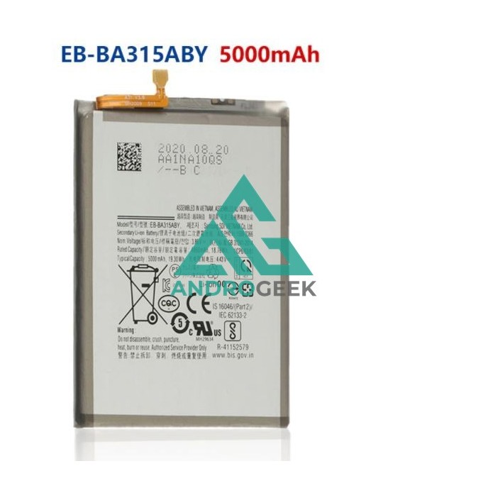 Bateria Samsung Galaxy A31 SM-A315 EB-BA315ABY 4860mAh