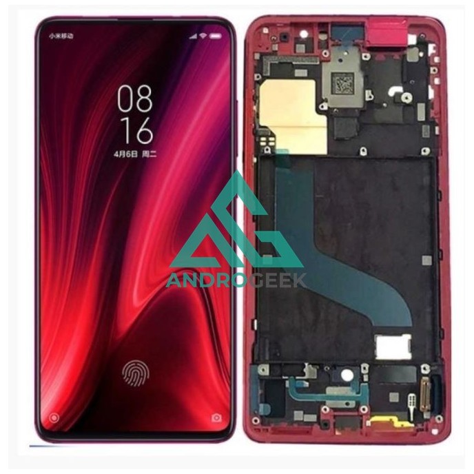 Pantalla con MARCO Xiaomi Mi9T mi 9t  Mi9T Pro  Redmi K20  K20 PRO INCELL compatible ROJO (LCD/display + digitalizador/táctil) 