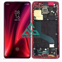 Pantalla con MARCO Xiaomi Mi9T mi 9t  Mi9T Pro  Redmi K20  K20 PRO INCELL compatible ROJO (LCD/display + digitalizador/táctil) 