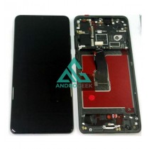 Pantalla con MARCO Huawei P30 TFT NEGRO (LCD/display + digitalizador/táctil)