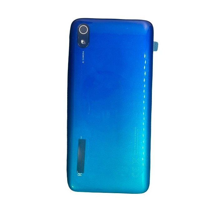 Tapa Xiaomi REDMI 7A AZUL AURORA CON LENTE back cover tapa cubre bateria  PREMIUM