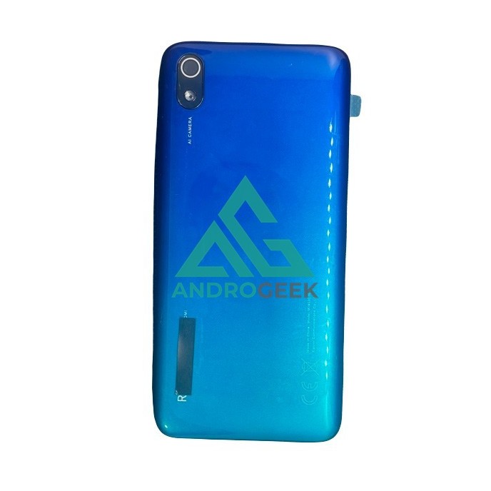 Tapa Xiaomi REDMI 7A AZUL AURORA CON LENTE back cover tapa cubre bateria  PREMIUM