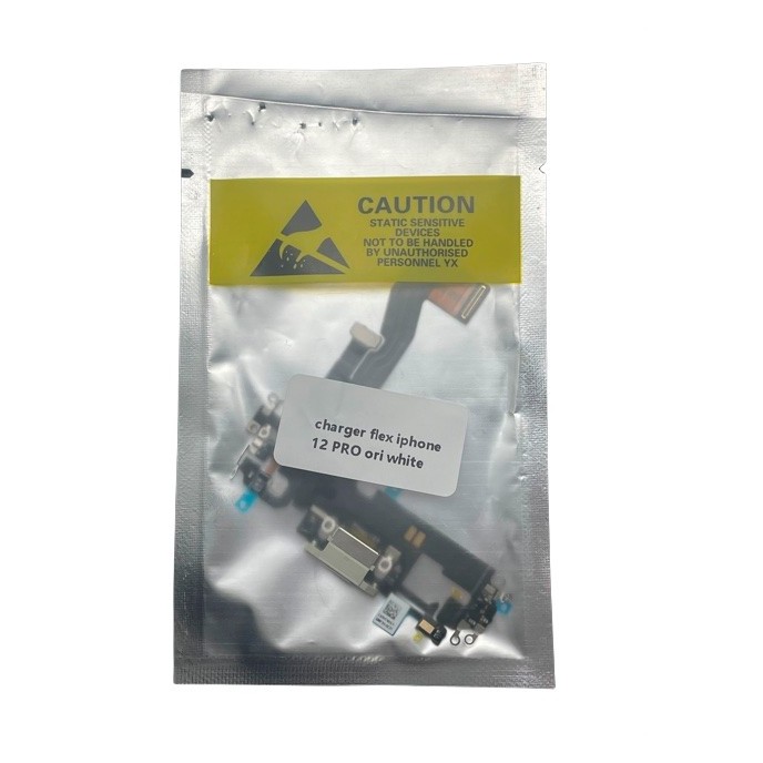 Flex Conector carga iPhone 12 PRO BLANCO calidad PREMIUM flex Carga y micrófono Flex charger