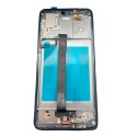 Pantalla con MARCO plata Huawei P20 AZUL OLED con fingerprint  PREMIUM (LCD/display + digitalizador/táctil) 