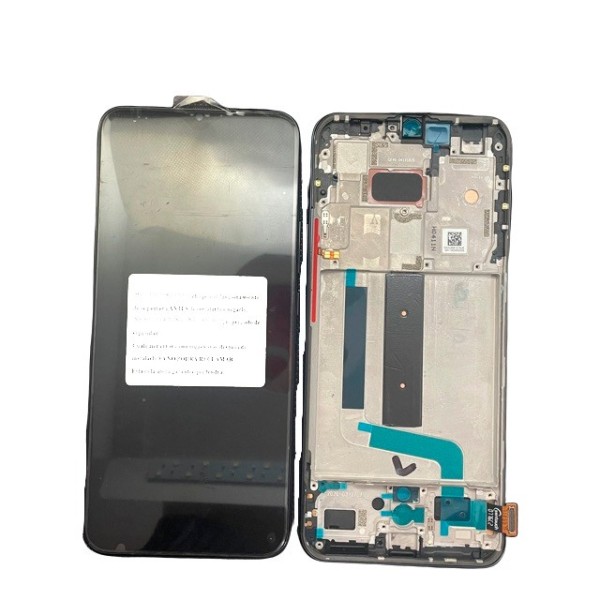 Pantalla con MARCO Xiaomi Mi 10 LITE 5G NEGRO INCELL COMPATIBLE M2002J9G (LCD/display + digitalizador/táctil)