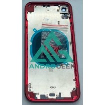 Carcasa chasis Tapa Trasera iPhone XR ROJA calidad PREMIUM logo