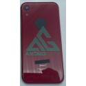 Carcasa chasis Tapa Trasera iPhone XR ROJA calidad PREMIUM logo