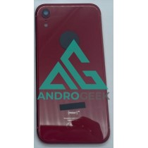 Carcasa chasis Tapa Trasera iPhone XR ROJA calidad PREMIUM logo