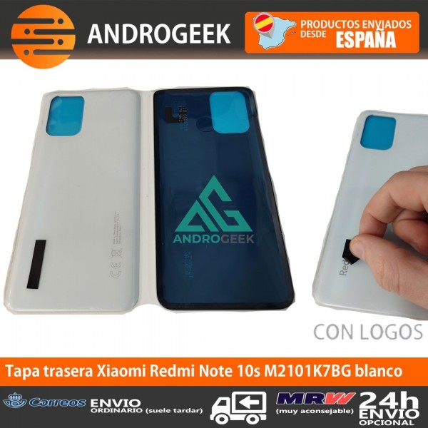 Tapa trasera Xiaomi Redmi Note 10S BLANCA M2101K7BG tapa cubre bateria back cover