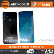 Tapa trasera  Xiaomi Redmi Note 7 NEGRA tapa bateria back cover