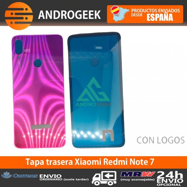 Tapa trasera  Xiaomi Redmi Note 7 ROSA AURORA RED tapa bateria back cover