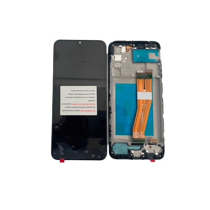 Pantalla con MARCO Samsung Galaxy A02s A025 SM-A025G calidad Service pack (LCD/display + digitalizador/táctil) 