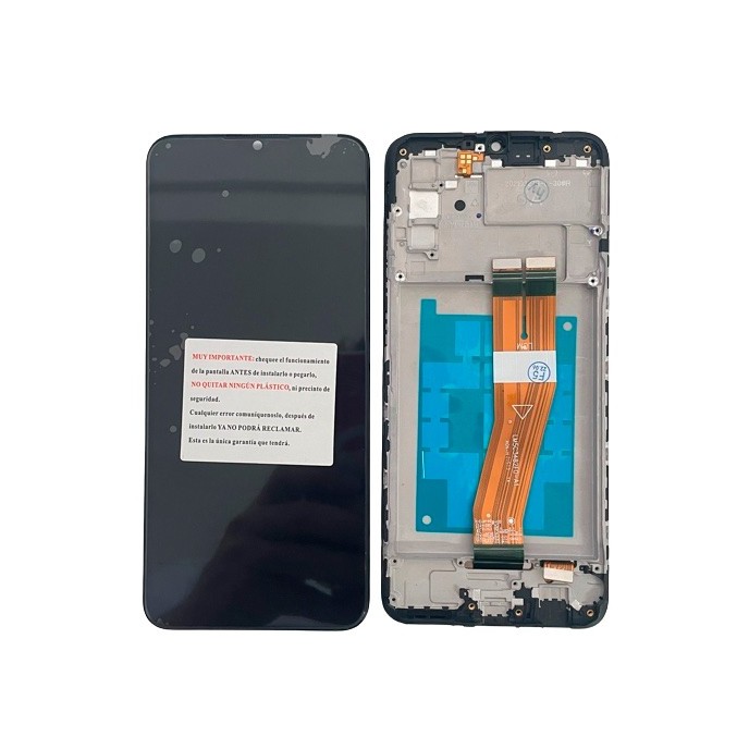 Pantalla con MARCO Samsung Galaxy A02s A025 SM-A025F calidad Service pack (LCD/display + digitalizador/táctil) 