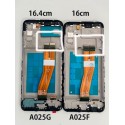 Pantalla con MARCO Samsung Galaxy A02s A025 SM-A025F calidad Service pack (LCD/display + digitalizador/táctil) 