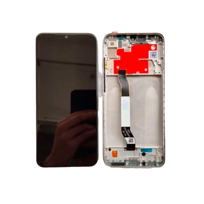 Pantalla con MARCO Xiaomi Redmi Note 8T  PLATA (LCD/display + digitalizador/táctil)
