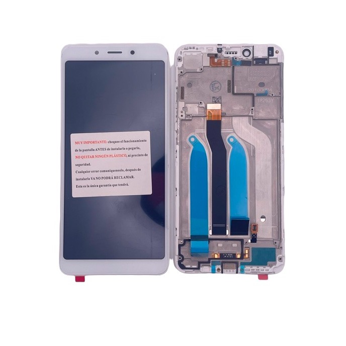 Pantalla Xiaomi Redmi 6  Redmi 6A con MARCO BLANCO (LCD/display + digitalizador/táctil) 