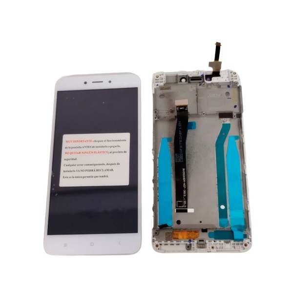 Pantalla Xiaomi Redmi 4X CON MARCO BLANCO (LCD/display + digitalizador/táctil) 