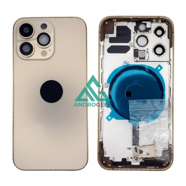 Carcasa chasis iPhone 13 PRO DORADA Tapa Trasera Frame iPhone 13 PRO