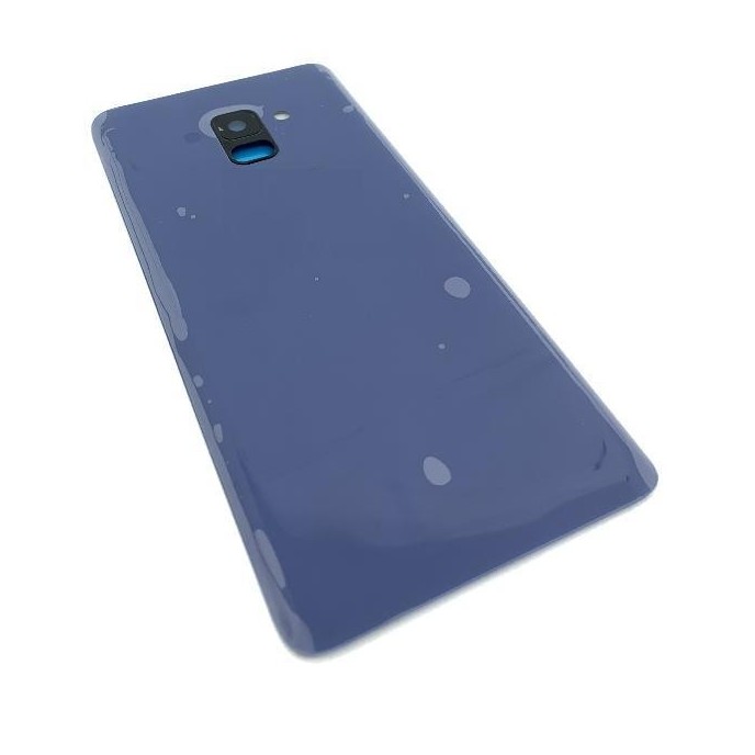 Tapa Trasera para Samsung Galaxy A8 PLUS 2018 A730F AZUL CON LENTE back cover
