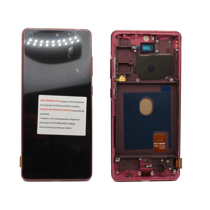 Pantalla Samsung S20 FE 4G SM-G780 S20 FE 5G SM-G781 con MARCO ROJO INCELL (LCD/display + digitalizador/táctil)