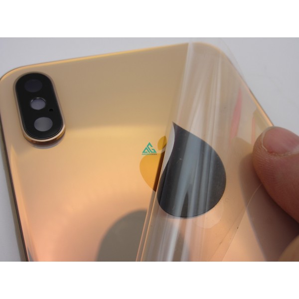 Tapa chasis iPhone XS MAX DORADO Carcasa Central y Tapa Trasera