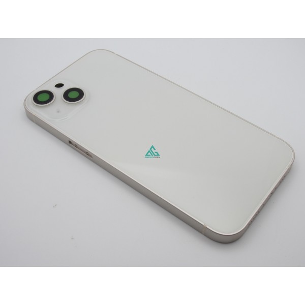 Carcasa chasis iPhone 13 BLANCA SIN LOGO Tapa Trasera Frame iPhone 13