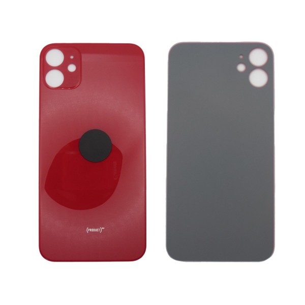 Tapa trasera iPhone 11 ROJA FACIL INSTALACION A2111 A2221 A2223 tapa bateria