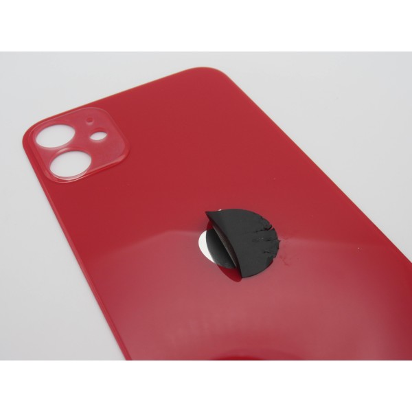 Tapa trasera iPhone 11 ROJA FACIL INSTALACION A2111 A2221 A2223 tapa bateria