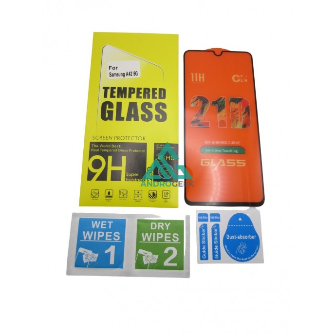 Cristal templado 3D 5D Samsung Galaxy A42 5G protector pantalla 21D