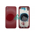 Tapa Chasis iPhone XR ROJA sin logo Carcasa Central Marco y Tapa Trasera