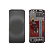 Pantalla Huawei P40 lite E, Y7p 2020 ART-L29 ROJO con MARCO Frame (LCD/display + digitalizador/táctil) 