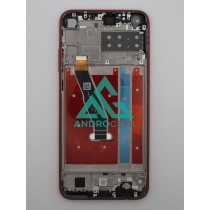 Pantalla Huawei P40 lite E, Y7p 2020 ART-L29 ROJO con MARCO Frame (LCD/display + digitalizador/táctil) 