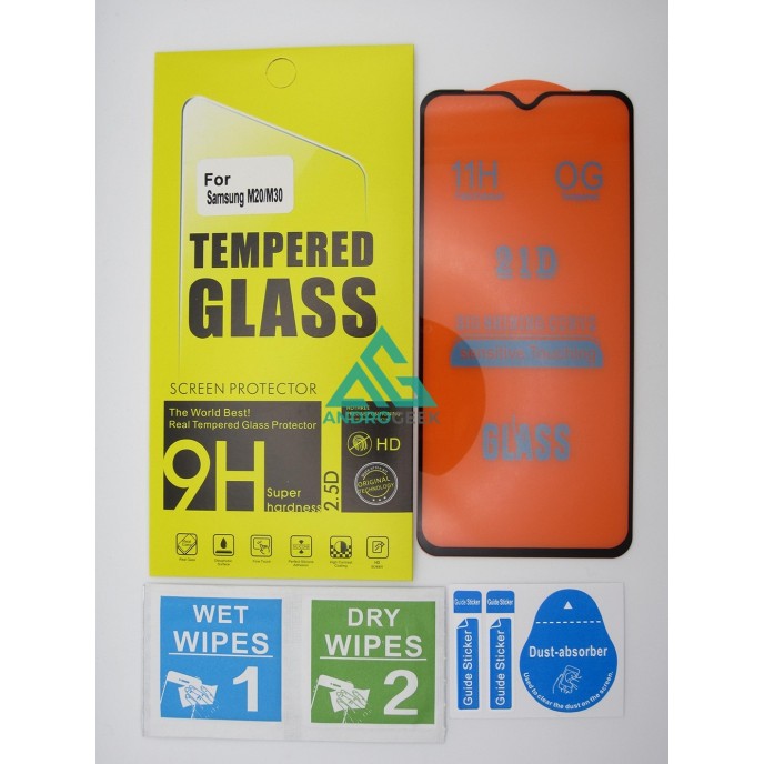 Cristal templado 3D 5D Samsung M20 / M30 protector pantalla 21D