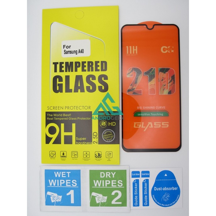 Cristal templado 3D 5D Samsung A40 protector pantalla 21D