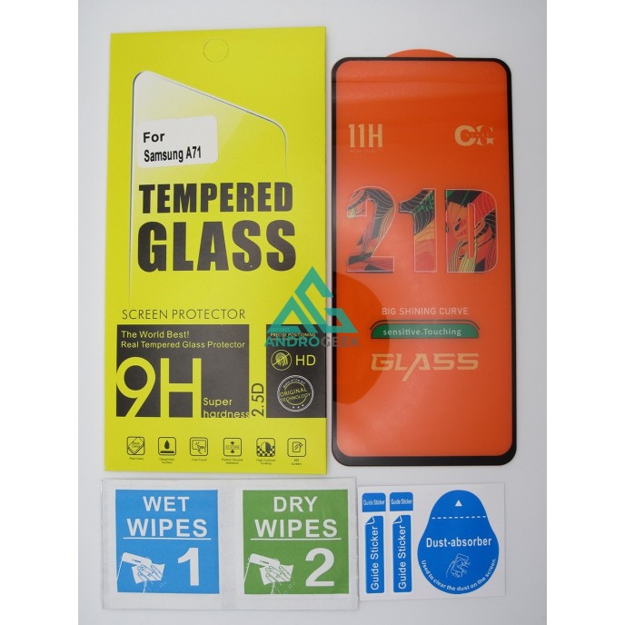 Cristal templado 3D 5D Samsung A71 protector pantalla 21D