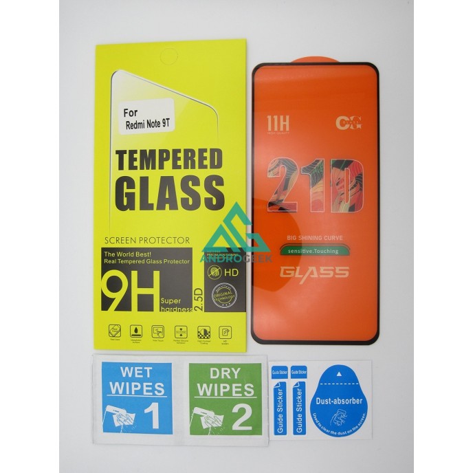 Cristal templado 3D 5D Xiaomi Redmi Note 9T protector pantalla 21D