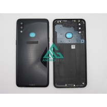 Tapa trasera Samsung A10S CON LENTE Negra cubre batería back cover