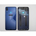 Tapa trasera Samsung A10S CON LENTE Azul cubre batería back cover
