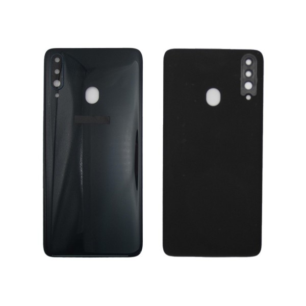 Tapa trasera Samsung A20S A207 VERDE CON LENTE cubre bateria back cover