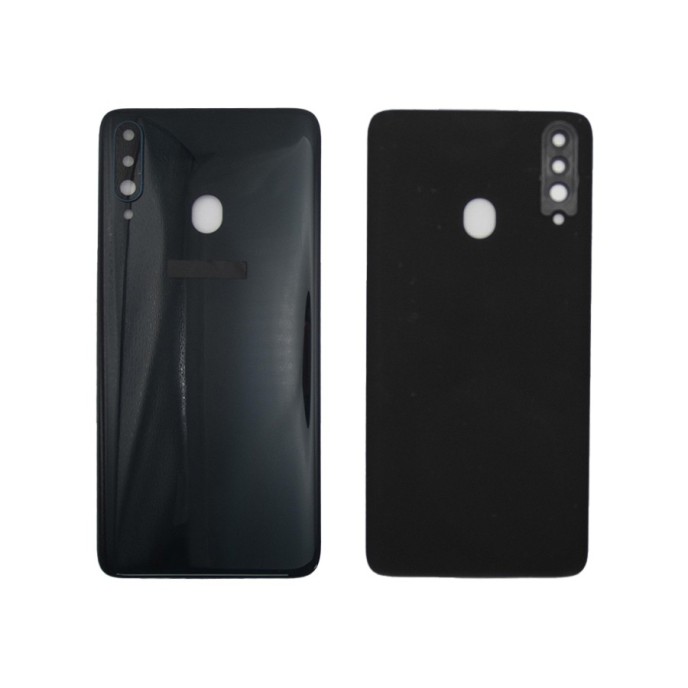 Tapa trasera Samsung A20S A207 VERDE CON LENTE cubre bateria back cover