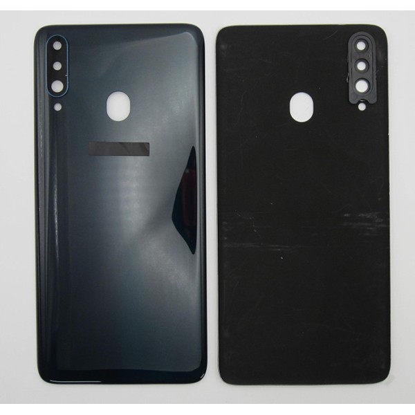 Tapa trasera Samsung A20S A207 VERDE CON LENTE cubre bateria back cover