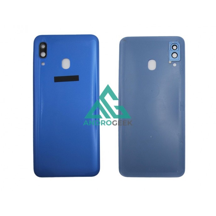 Tapa trasera Samsung A30 AZUL CON LENTE A305 A305F SM-A305F back cover 