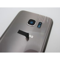 Tapa trasera Samsung S7 G930 DORADA CON LENTE back cover 