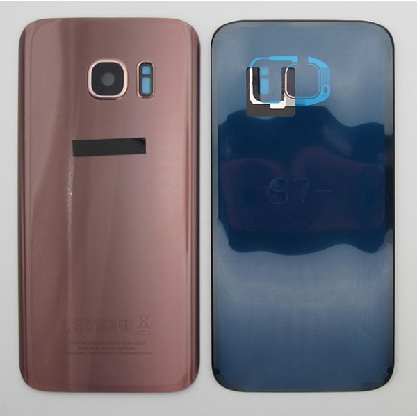 Tapa trasera Samsung S7 G930 ROSA/DORADO CON LENTE back cover 