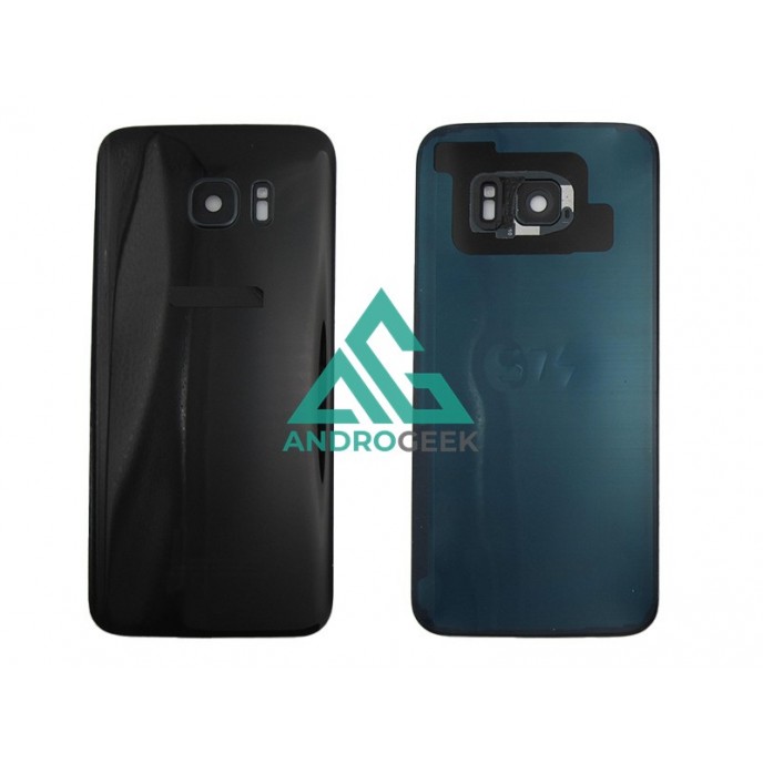 Tapa trasera Samsung S7 EDGE G935 NEGRA CON LENTE back cover 