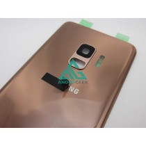 Tapa trasera Samsung S9 G960F ORO/ROSA CON LENTE back cover tapa cubre batería