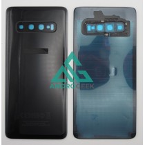 Tapa trasera Samsung S10 G973F NEGRA CON LENTE back cover tapa cubre batería