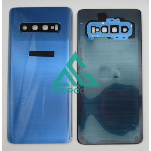 Tapa trasera Samsung S10 G973F AZUL CON LENTE back cover tapa cubre batería