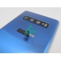 Tapa trasera Samsung S10 G973F AZUL CON LENTE back cover tapa cubre batería